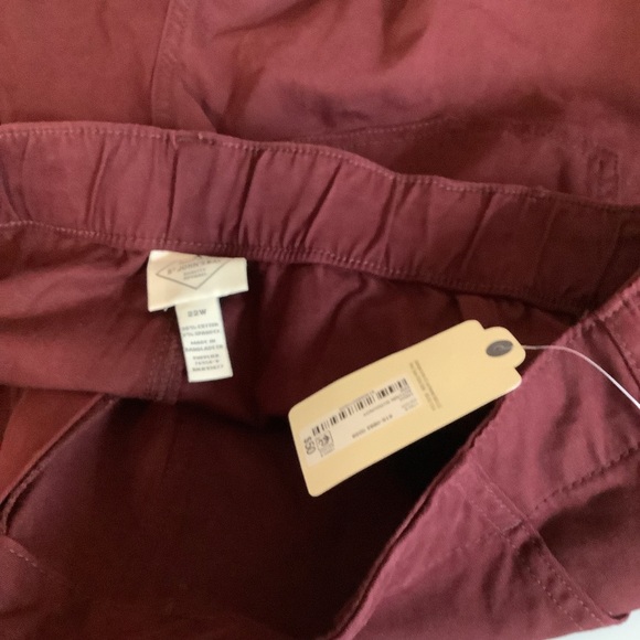 St.John’s Bay Size 22W Autumn Burgundy Pants With Pockets. New With Tags. - Picture 5 of 8